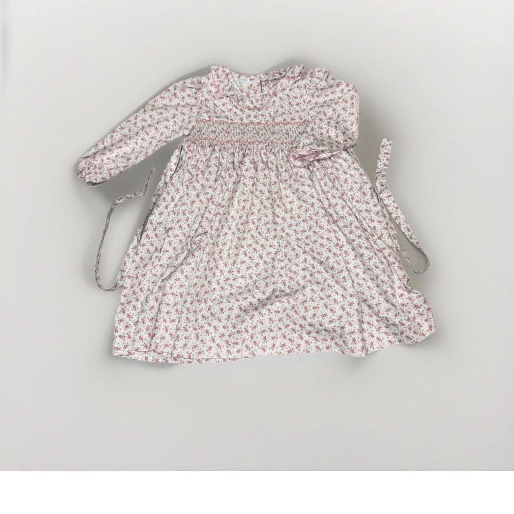 VTG Edgehill Collection Little Girls 6 Julia High Neck Long Sleeve Floral Dress